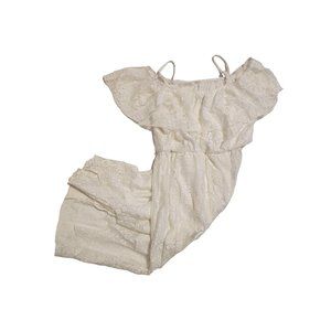 Baileyblue Cream Lace Spaghetti Strap Dress Size Large